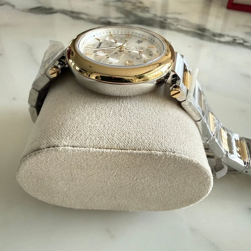 Salvatore Ferragamo SFYQ00321 Legacy Chronograph Two Tone 40mm Swiss NWT Box
